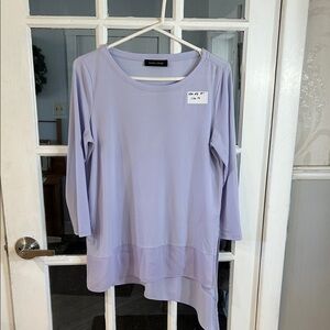 436.   Ivanka Trump Lavender Asymmetric Hem Tunic Top